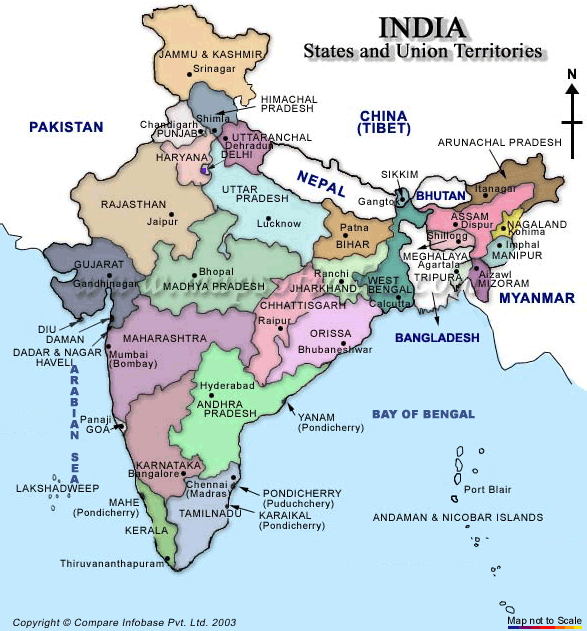 Indian Map 1947